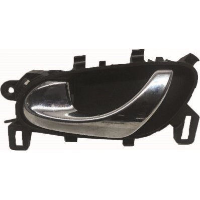 Maniglia apriporta interna leva cromata  e mostrina nera per NISSAN PULSAR dal 2014 lato sinistro guidatore Codice OEM 806714EA1A