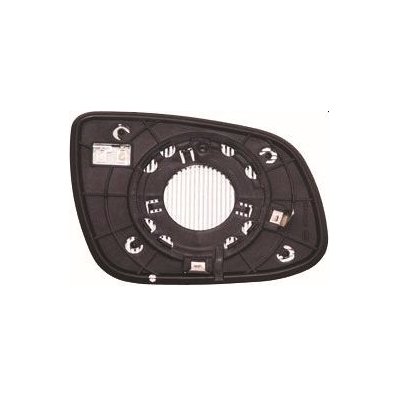 Piastra specchio retrovisore termica per KIA CEE&#039;D dal 2010 al 2012 lato sinistro guidatore Codice OEM 876111H055