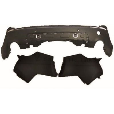 Paraurto posteriore nero con fori sensore per LAND ROVER DISCOVERY SPORT dal 2014 Codice OEM LR073071