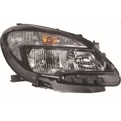 Proiettore nero per OPEL MOKKA dal 2012 al 2016 lato destro passeggero Codice OEM 42435930