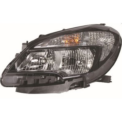 Proiettore nero per OPEL MOKKA dal 2012 al 2016 lato sinistro guidatore Codice OEM 42435929