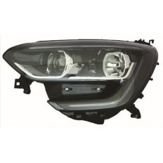 Proiettore nero led DRL per RENAULT MEGANE dal 2016 lato sinistro guidatore