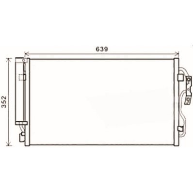 Condensatore per BMW 2 F22/F23 dal 2013 Codice OEM 64506804721